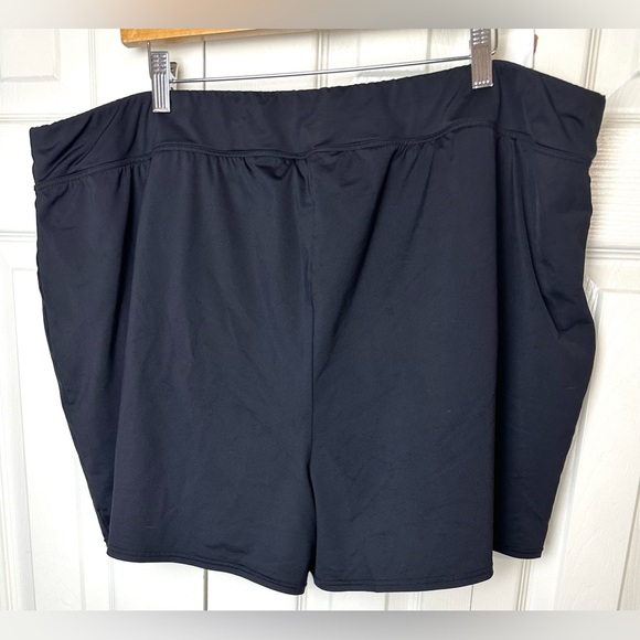 LANDS’ END Black Swim Shorts High Rise Modest Swimsuit Bottoms Tummy Control - Picture 4 of 9